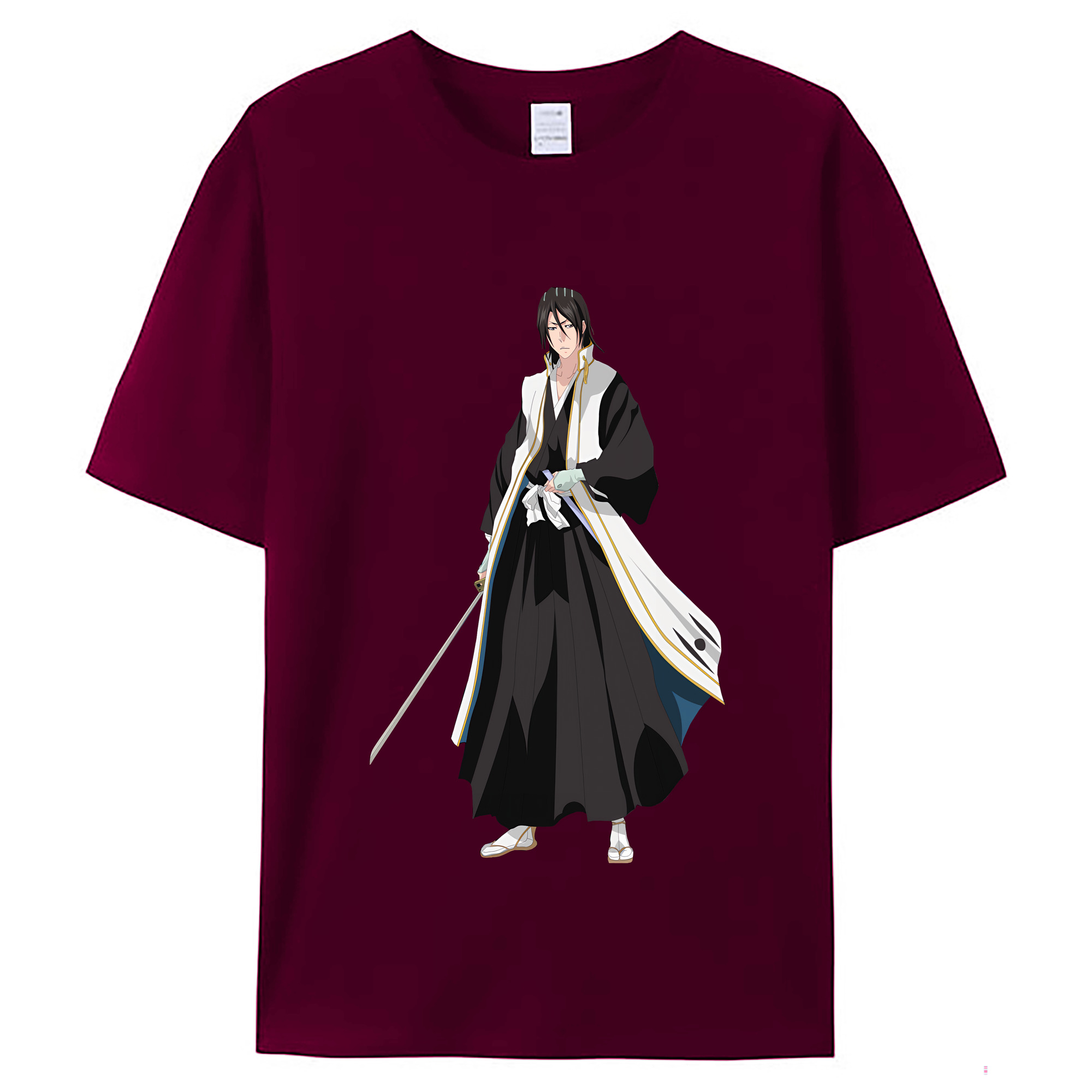 （画像用） ブリーチ くちき びゃくや BLEACH Kuchiki Byakuya レディースカジュアルプリントTシャツ（綿100％）